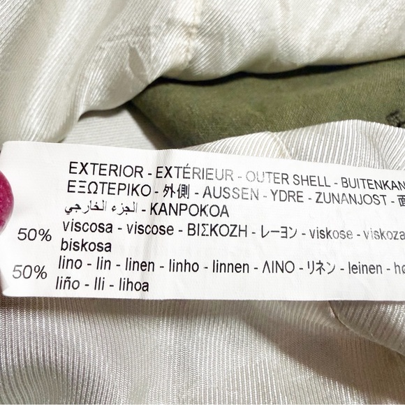 Zara Linen Blend Button Front Vest - Picture 9 of 10